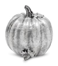 A Buccellati Silver Pumpkin Form Covered Jar