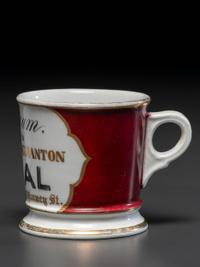 A Coal Dealer's Porcelain Occupational Shaving Mug