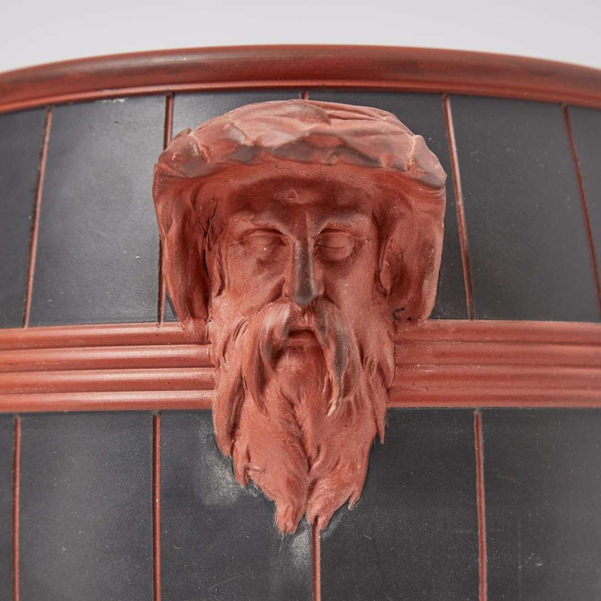 A Wedgwood Rosso Antico Barrel-Form Wine Cooler UK, circa 1800