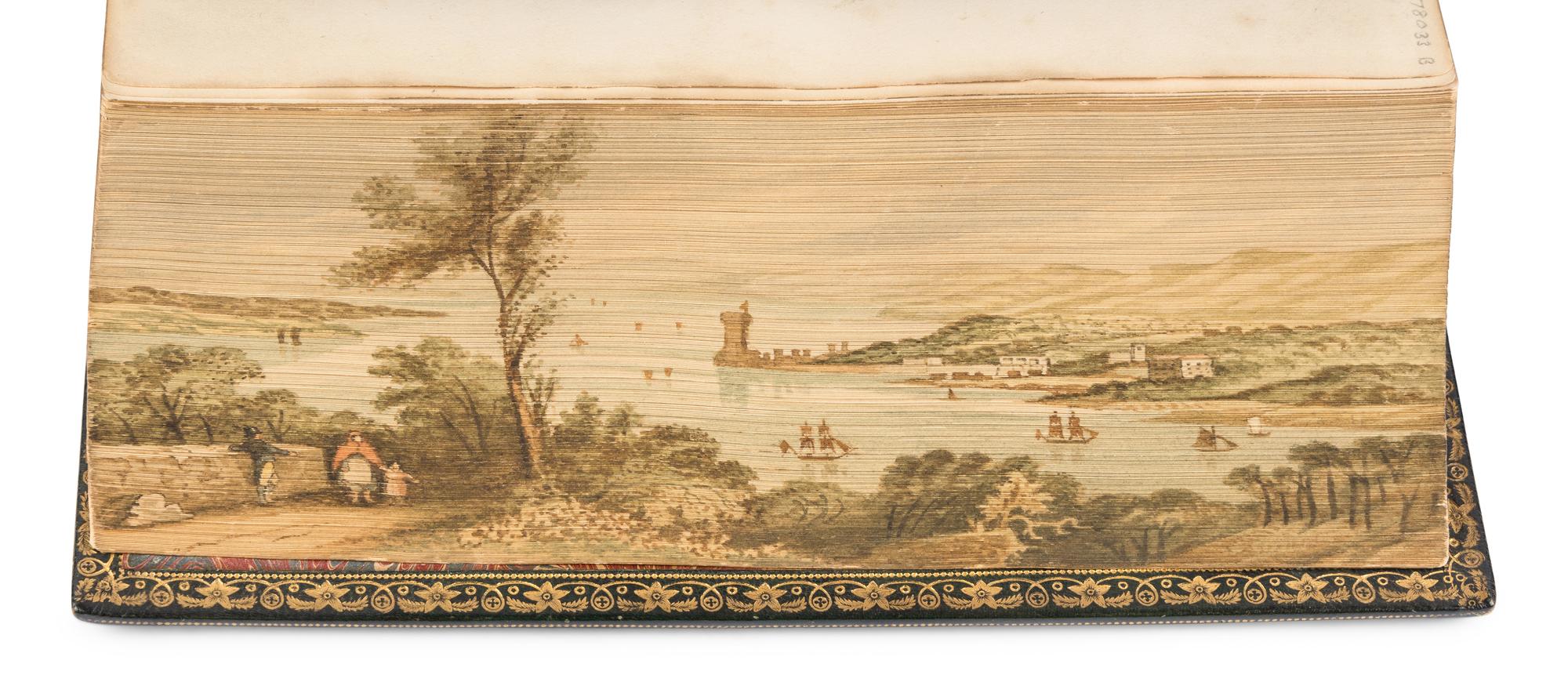 [FORE-EDGE PAINTINGS]. A group of 3 poetical works, comprising: