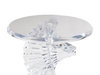 A Stacked Acrylic and Glass Center Table