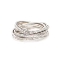SHAY, WHITE GOLD AND DIAMOND 'ROLLING ORBIT' RING
