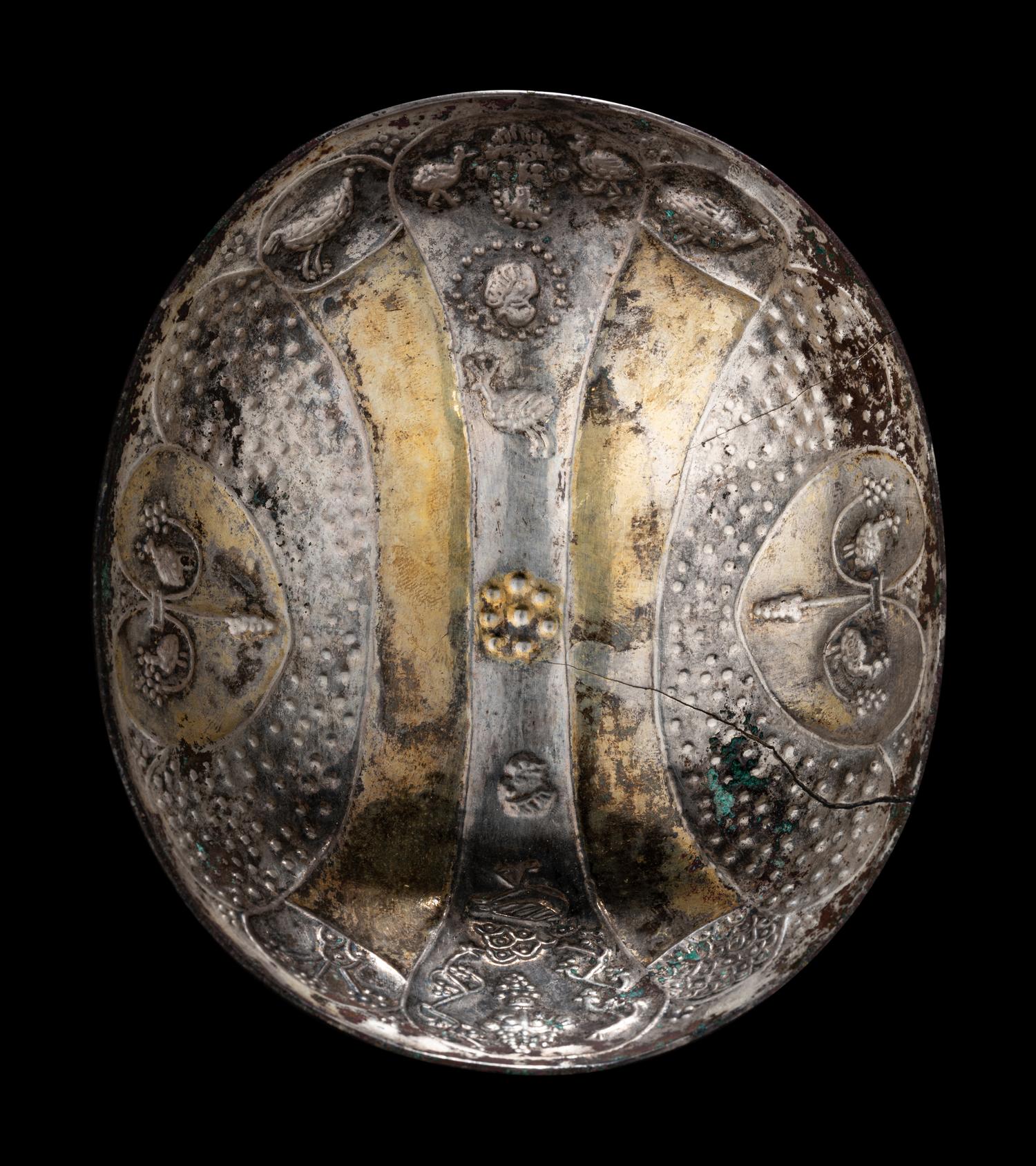 A Sasanian Silver-Gilt Lobed Bowl
