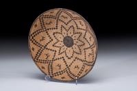 Apache Polychrome Basket, with Dogs