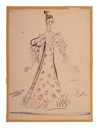 Nine Cecil Beaton Illustrations, 1950s-60s