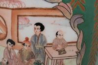 Two Chinese Polychrome Porcelain Ginger Jars with Figural Scenes