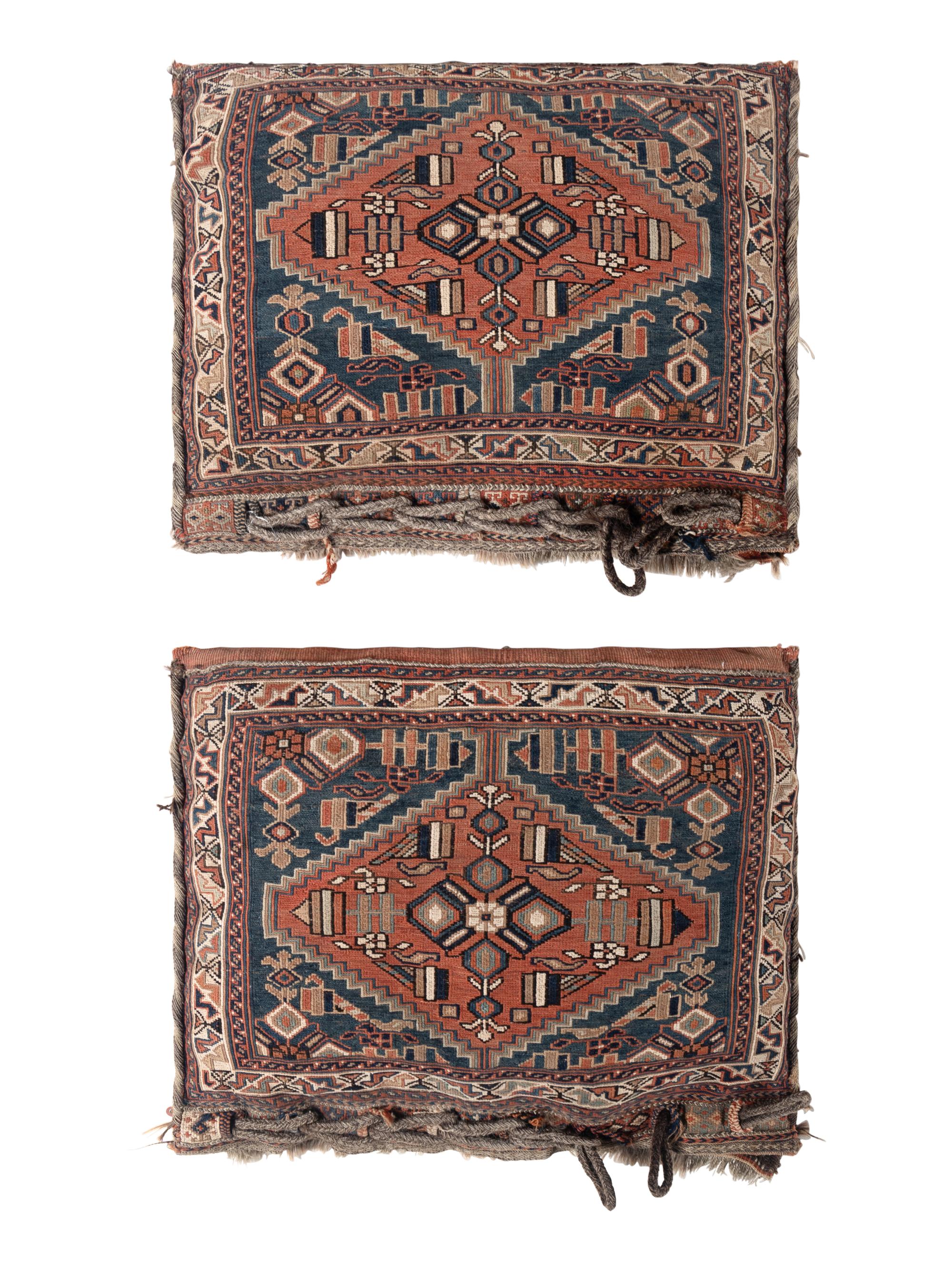A Pair of Soumak Bag Face Pillows