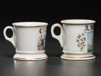 Two Tradesman's Porcelain Occupational Shaving Mugs