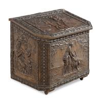 A Victorian Brass Coal Hod