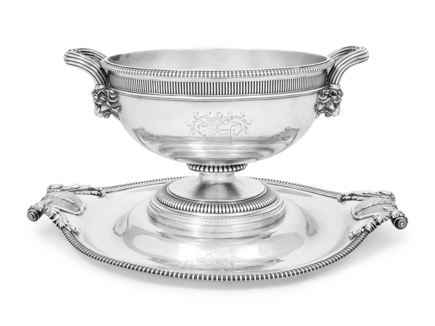 A Paul Storr Silver Tureen and Stand