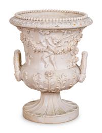 A Neoclassical Style Cast Resin Campana-Form Urn — 20TH CENTURY