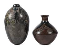 Pedro Guerrero (Nicaraguan, 20th century) AND Bernice Moquino (Santa Clara / Zia, 20th century) Pottery Vases