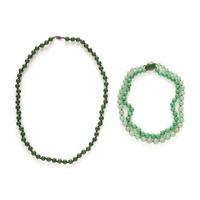 COLLECTION OF JADE JEWELRY