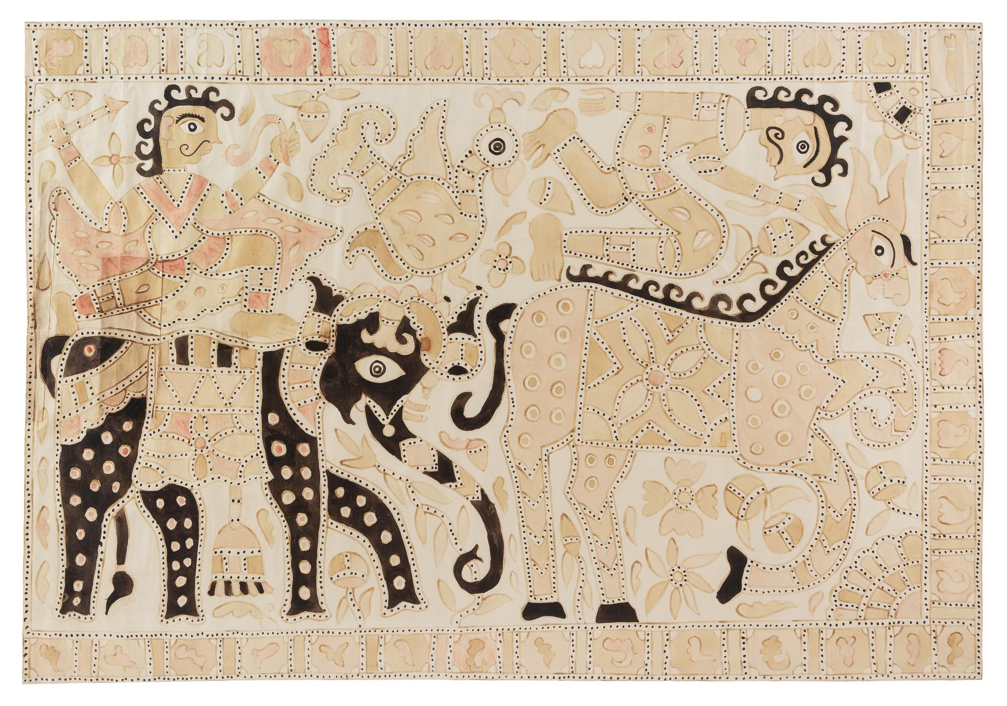 A Southeast Asian Watercolor on Paper