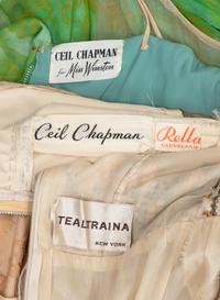 Three Vintage Designer Dresses: Two Ceil Chapman, One Teal Traina, 1960s