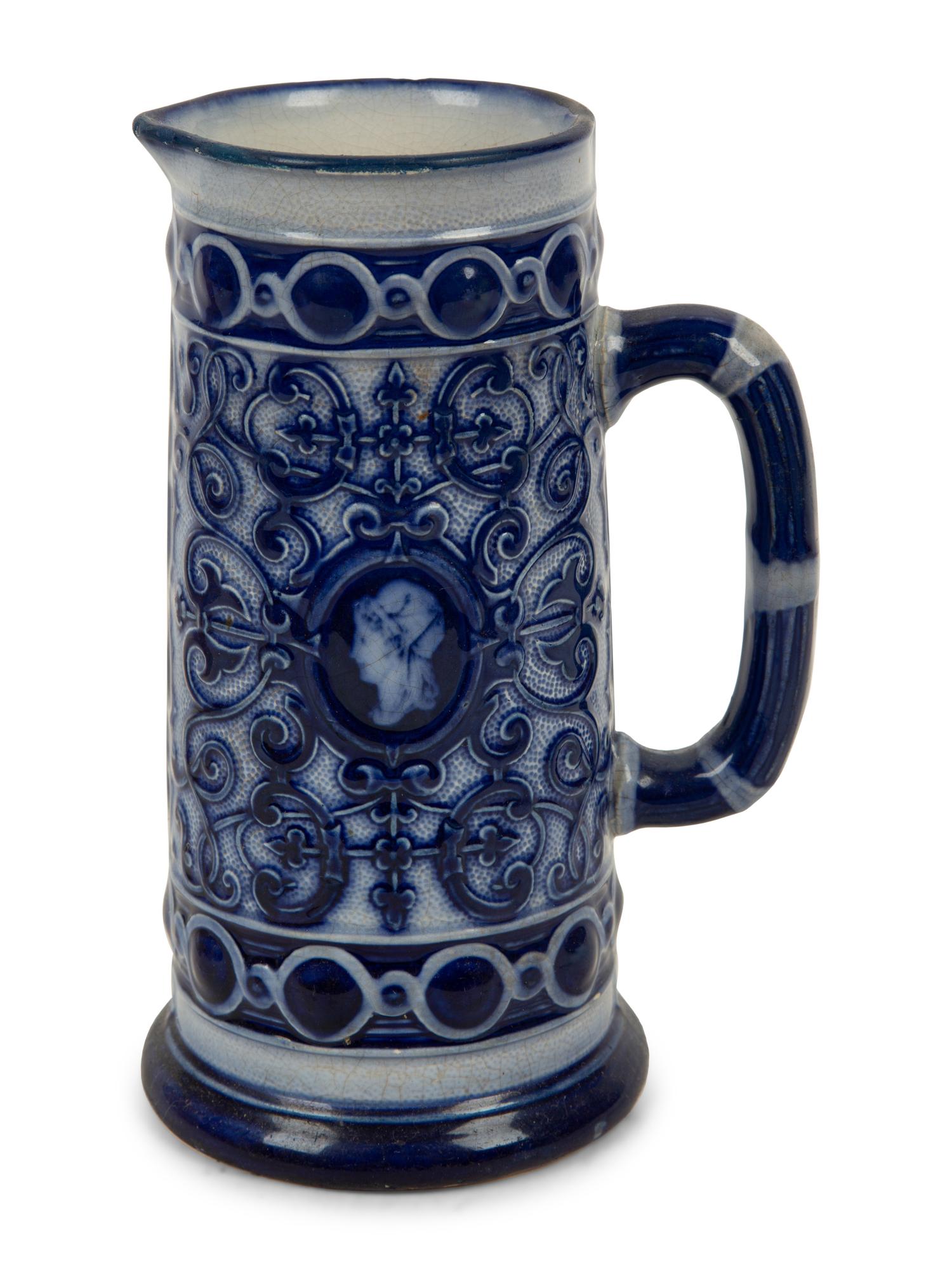 A Collection of Six Painted and Molded Earthenware Articles — 19TH/20TH CENTURY