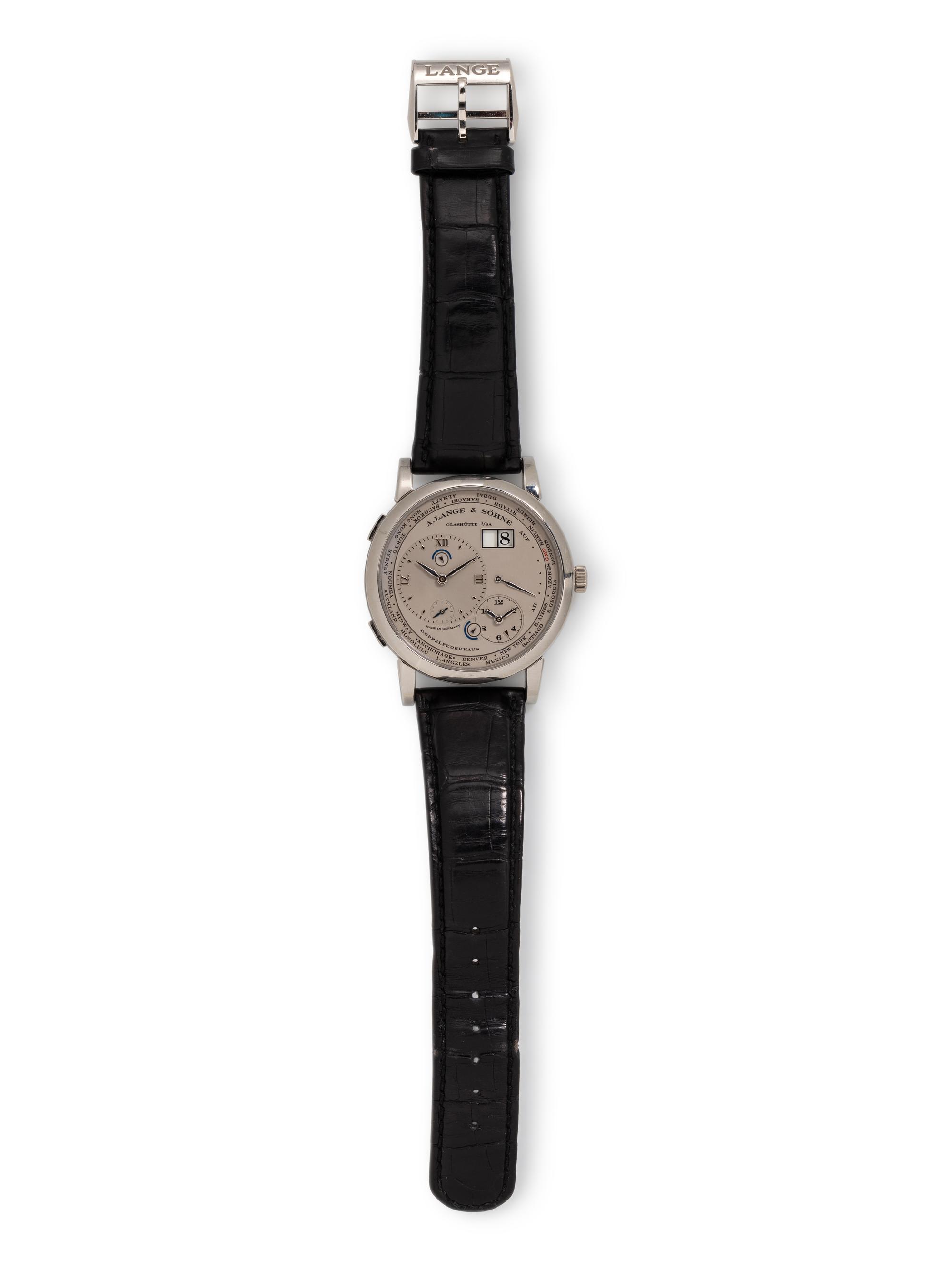 A. LANGE & SÖHNE, REF. 116.025 PLATINUM 'LANGE 1 TIME ZONE' WATCH