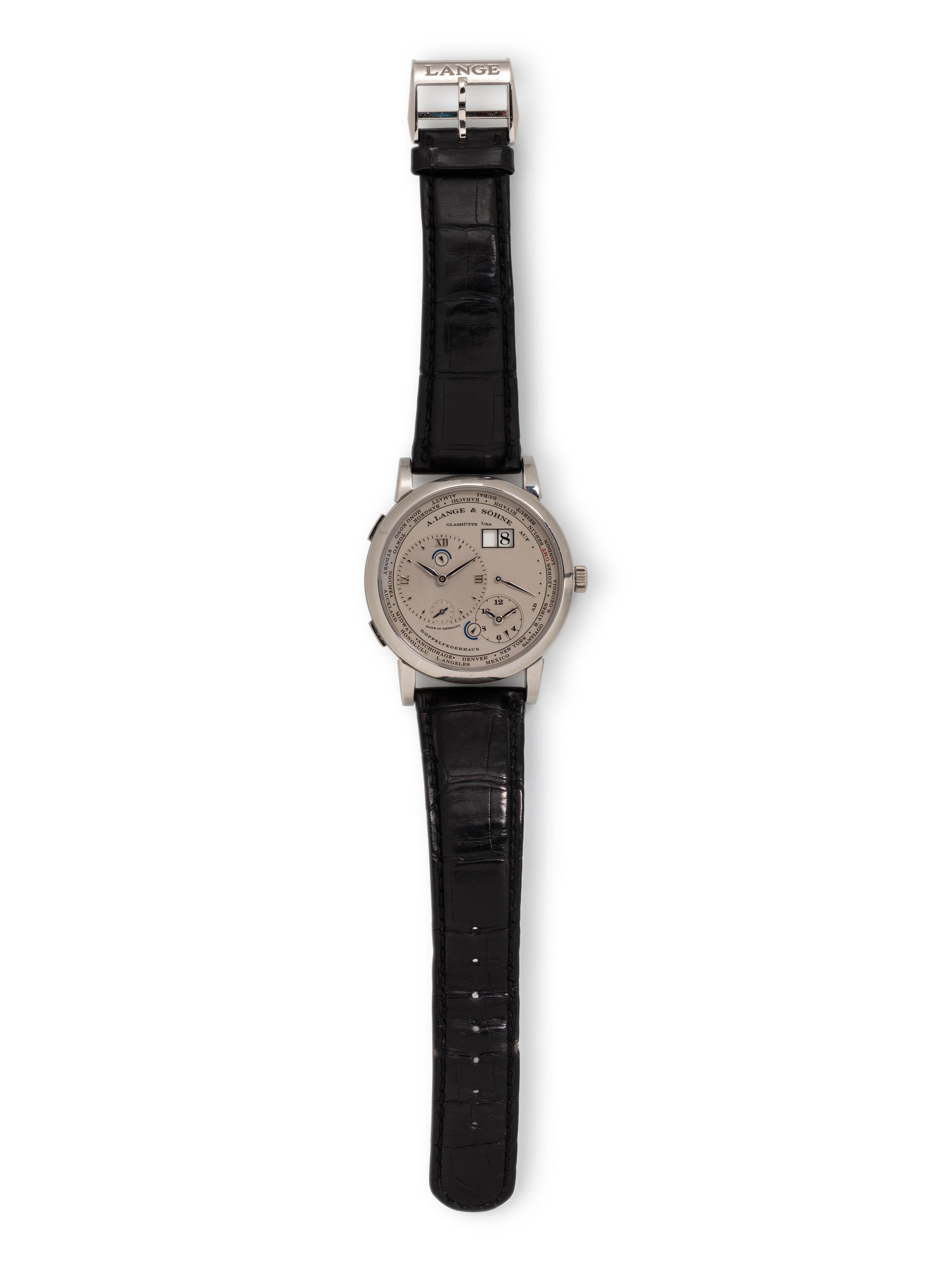 A. LANGE & SÖHNE, REF. 116.025 PLATINUM 'LANGE 1 TIME ZONE' WATCH