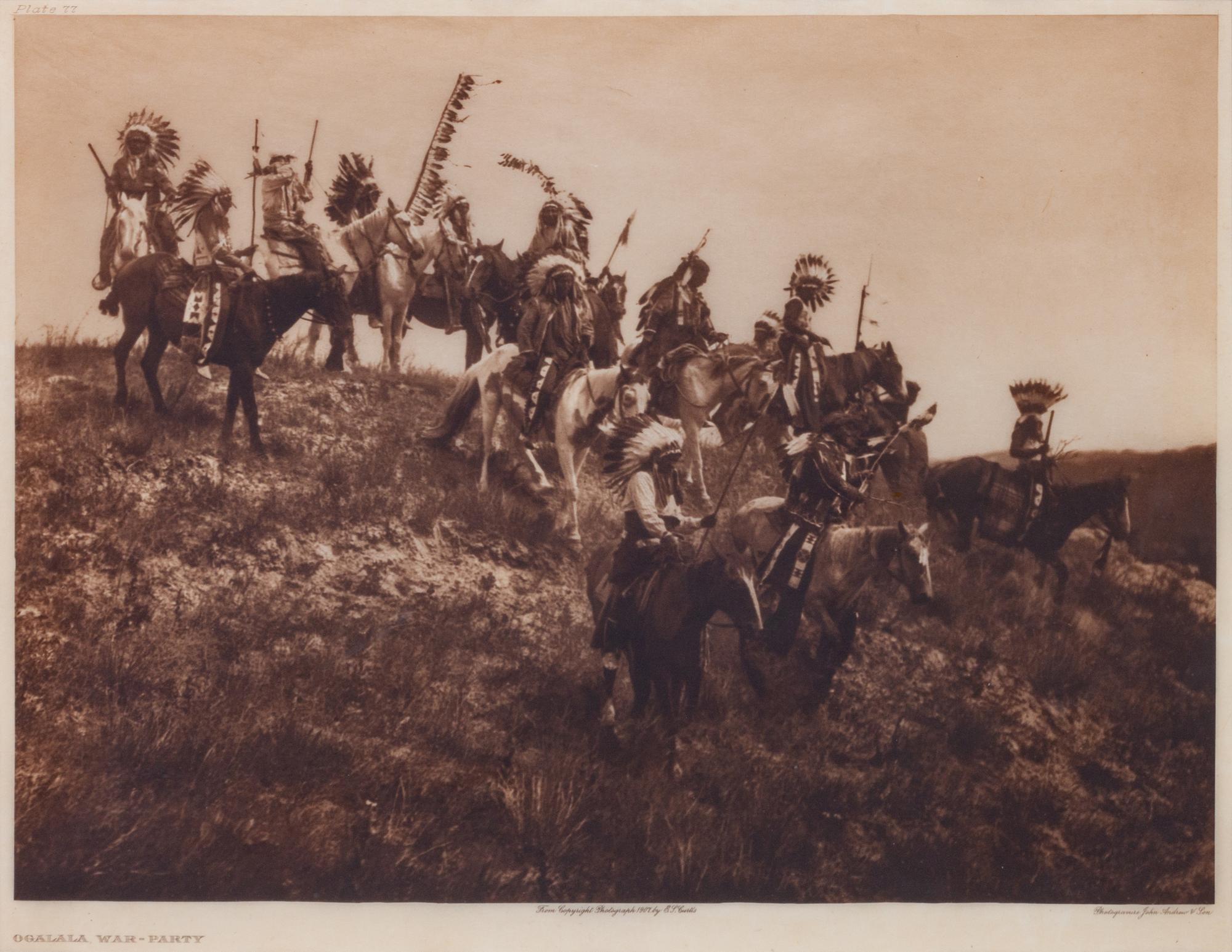 Ogalala War-Party, plate 77