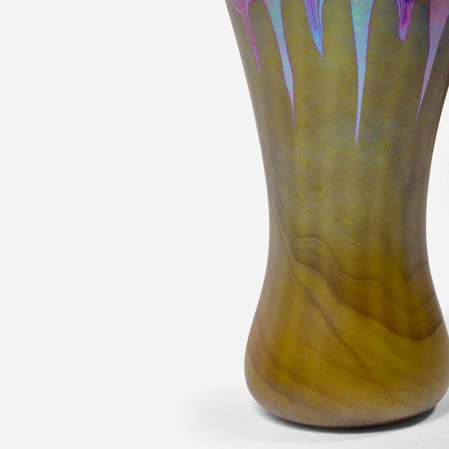 Tiffany Studios (American, active 1878-1932) Tall Early Favrile Vase, New York, USA, circa 1895