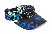 A Chanel Black Cotton Visor,