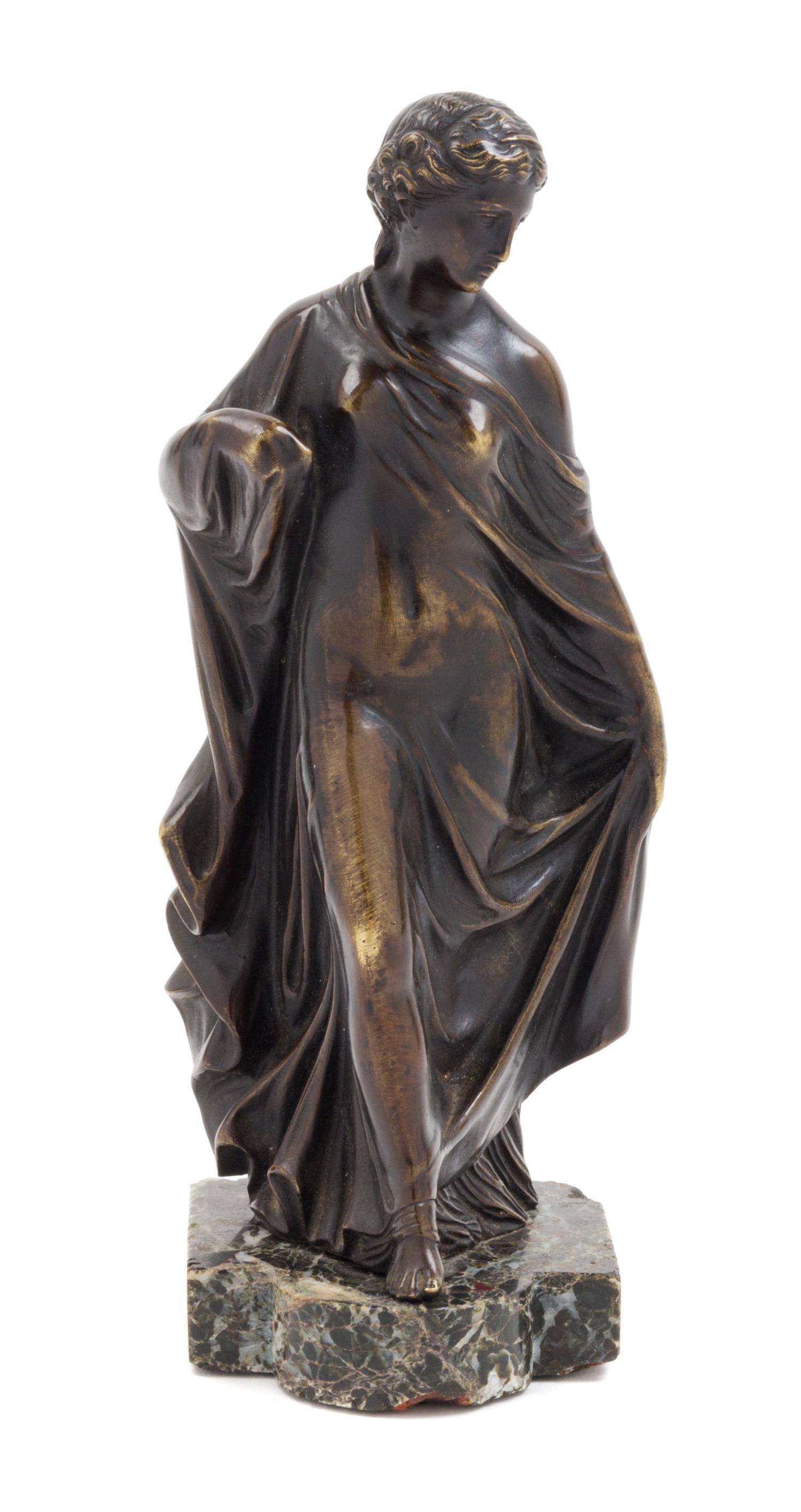 A Continental Bronze Figure Height 8 3/8 inches. — 19TH CENTURY