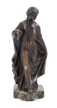 A Continental Bronze Figure Height 8 3/8 inches. — 19TH CENTURY