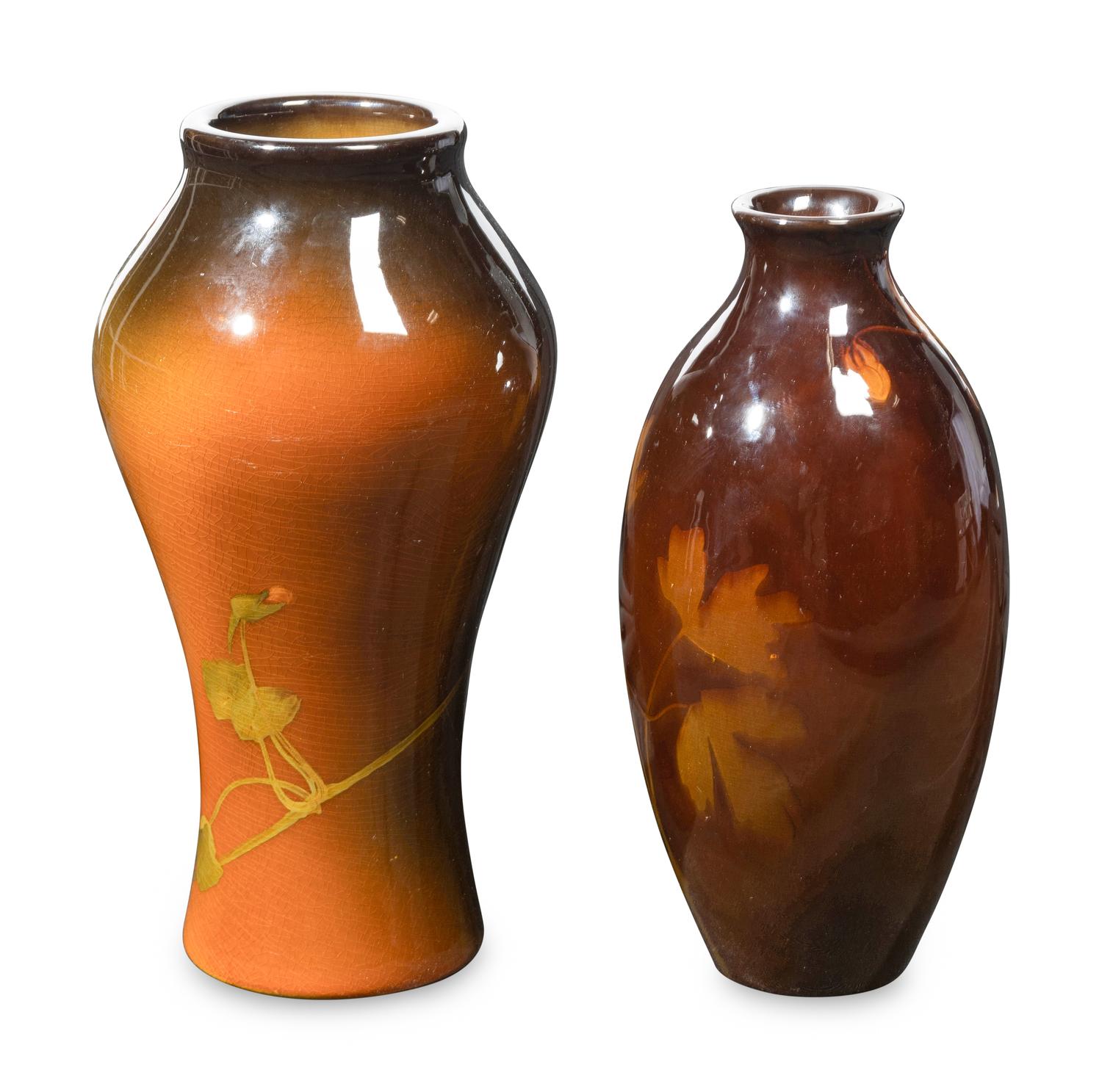 Two Rookwood Pottery Standard Glaze Vases