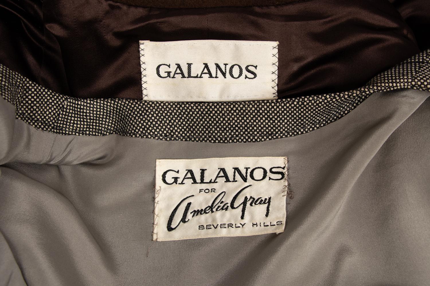 Two Galanos Items: One Dress, One Coat, 1960s