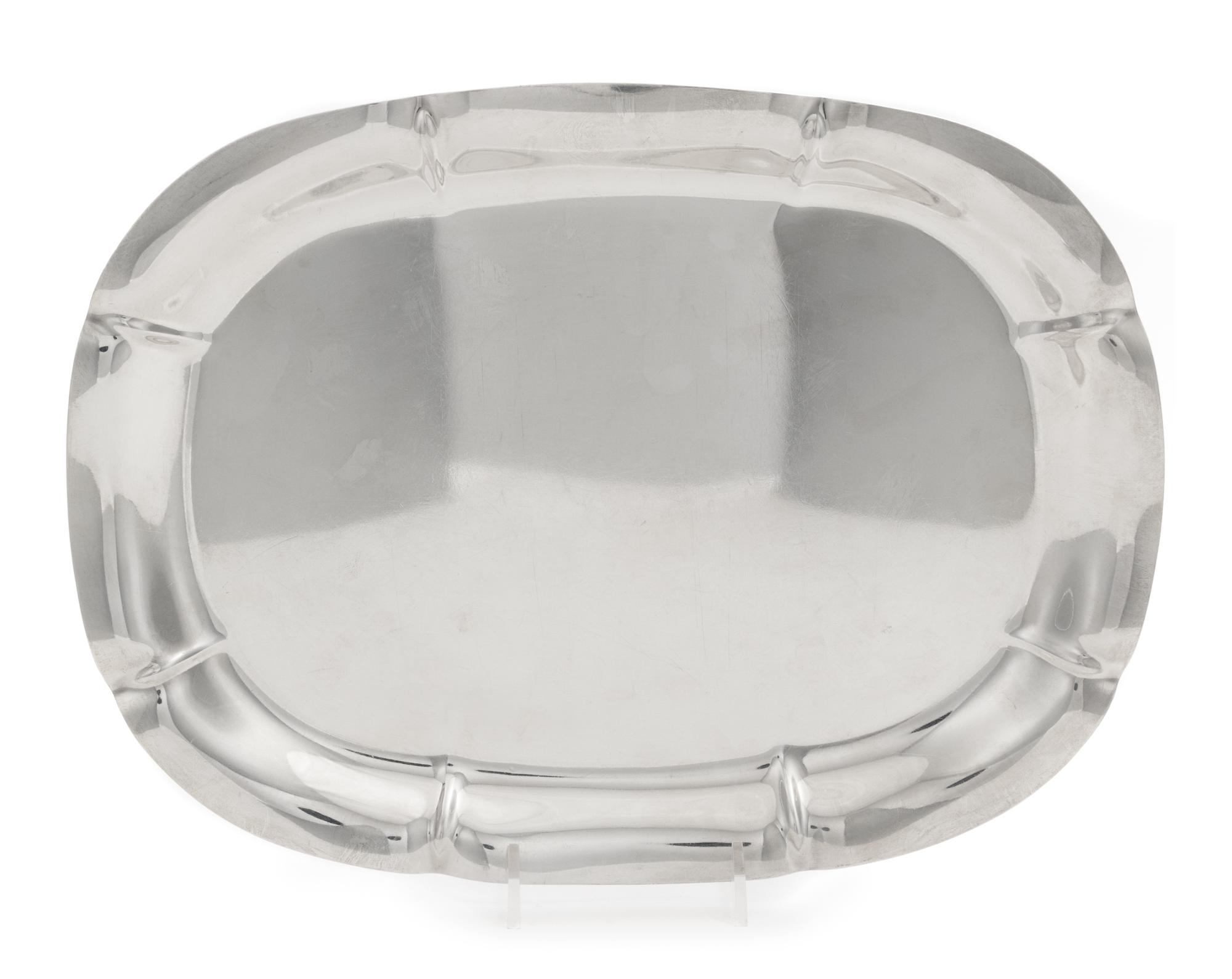 An American Silver Vegetable Dish, Dominick & Haff, New York, NY, First half 20th century, in the Salem pattern, of shaped rectangular