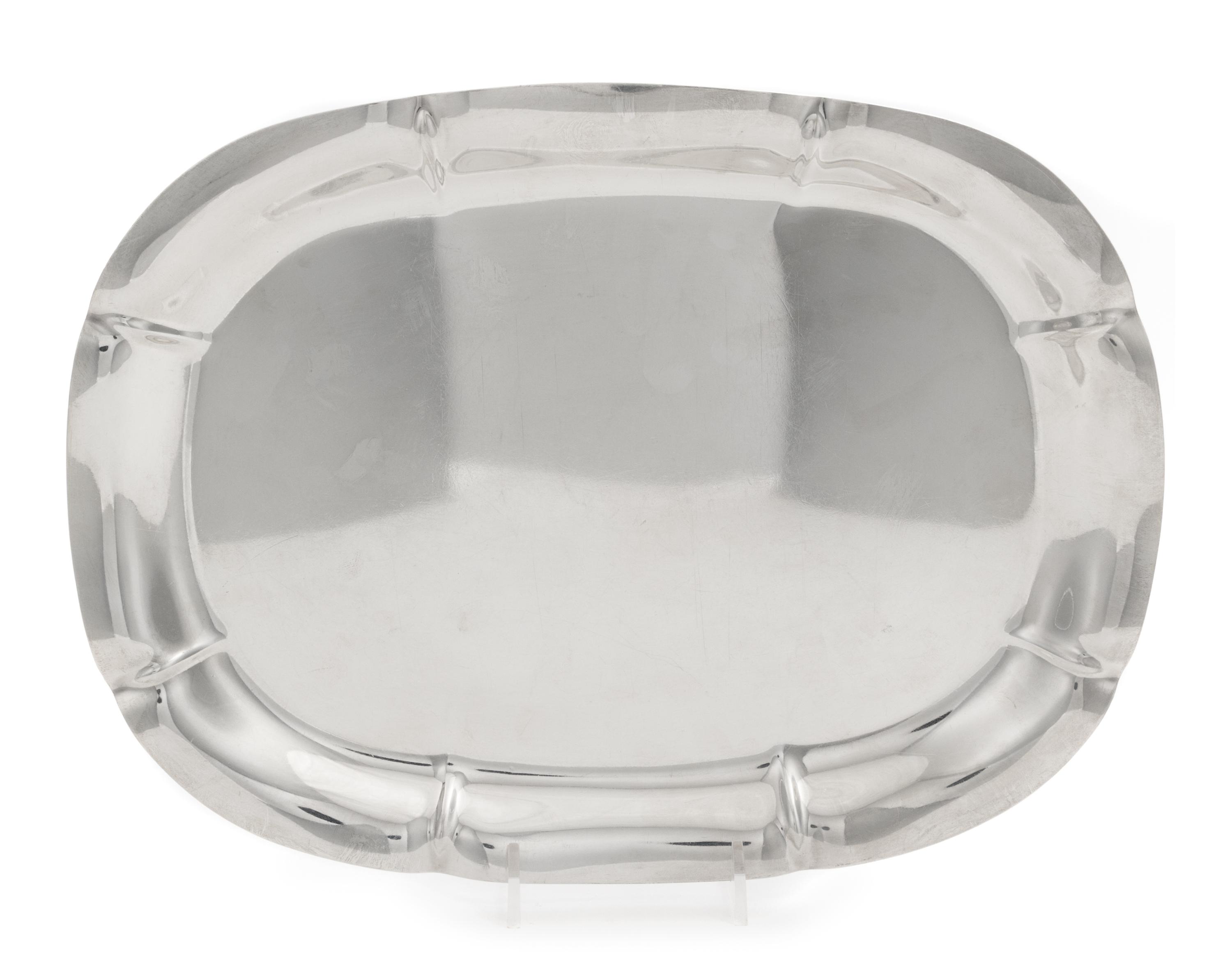 An American Silver Vegetable Dish, Dominick & Haff, New York, NY, First half 20th century, in the Salem pattern, of shaped rectangular