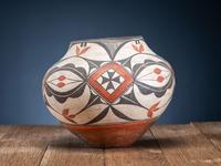 Zia Polychrome Pottery Olla