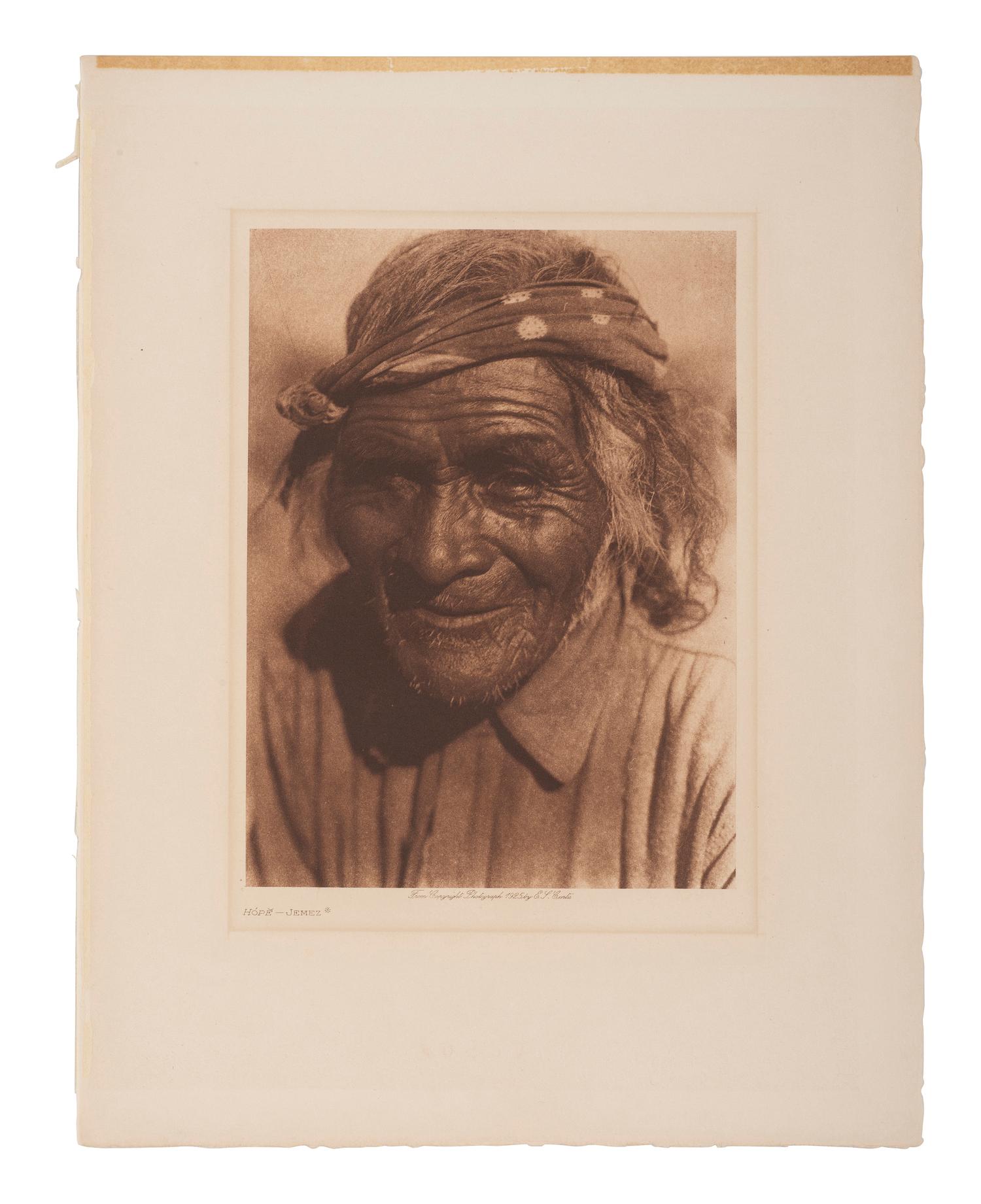 CURTIS, Edward (1868-1952).13 volume photogravures of Native American subjects, incl. Chief Joseph.