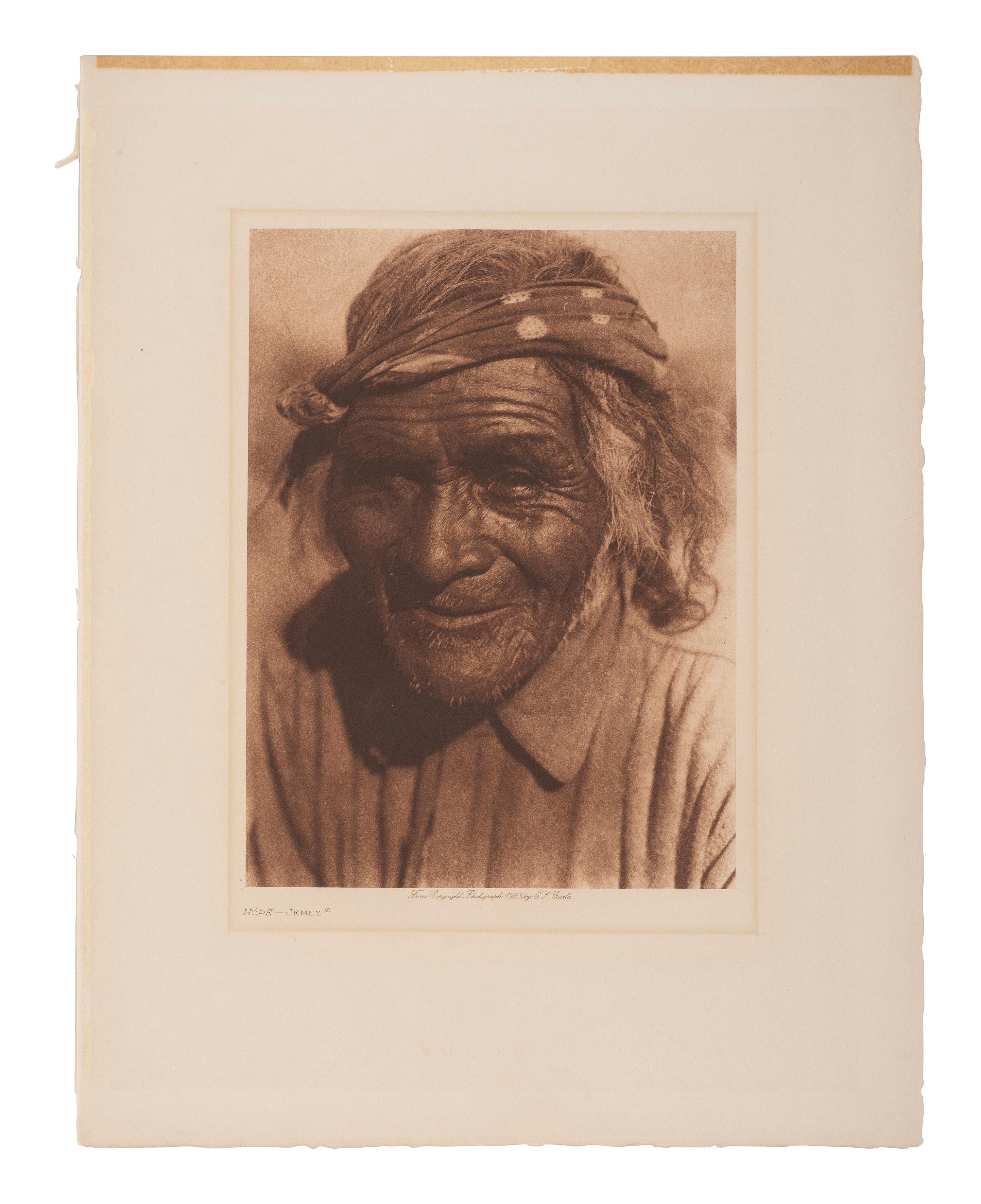 CURTIS, Edward (1868-1952).13 volume photogravures of Native American subjects, incl. Chief Joseph.
