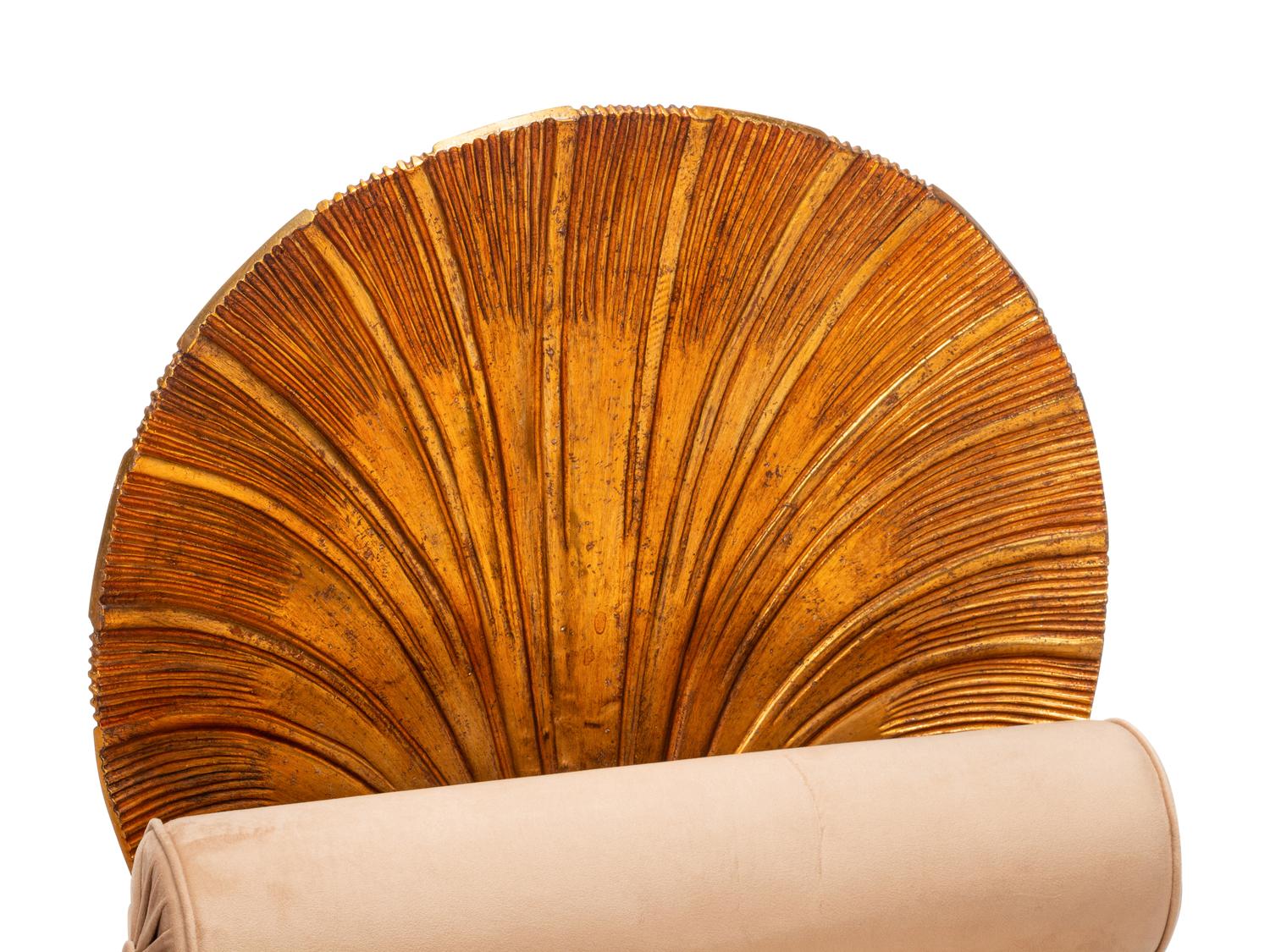 A Pair of Neoclassical Style Painted and Parcel Gilt Daybeds