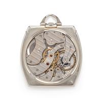 E. Gubelin Lucerne, 18K White Gold Open Face Pocket Watch,