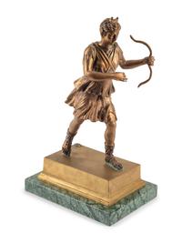 An Italian Gilt Bronze Figure of Diana