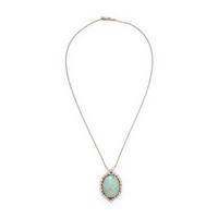 Opal and Diamond Pendant Necklace