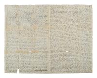 [MEXICAN-AMERICAN WAR]. Detailed letter on captured stationery describing storming the Castle of Chapultepec and the battle for Mexico City. Vera Cruz [Mexico], 8 January 1848.