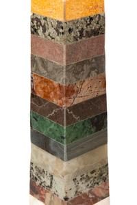 A Pair of Grand Tour Style Vari-Color Marble Obelisks