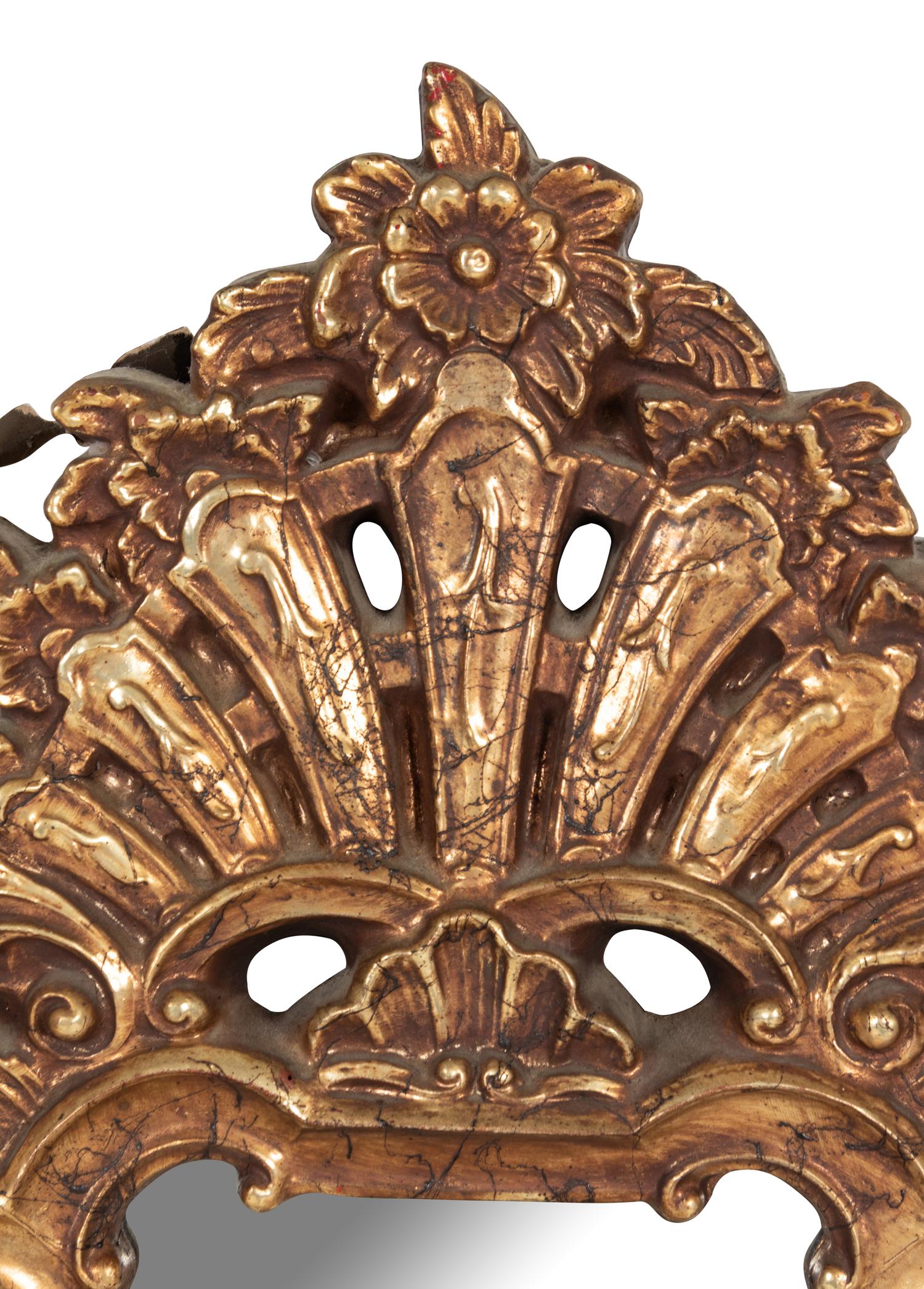 An Italian Rococo Style Painted Mirror