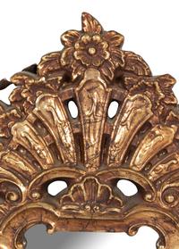An Italian Rococo Style Painted Mirror