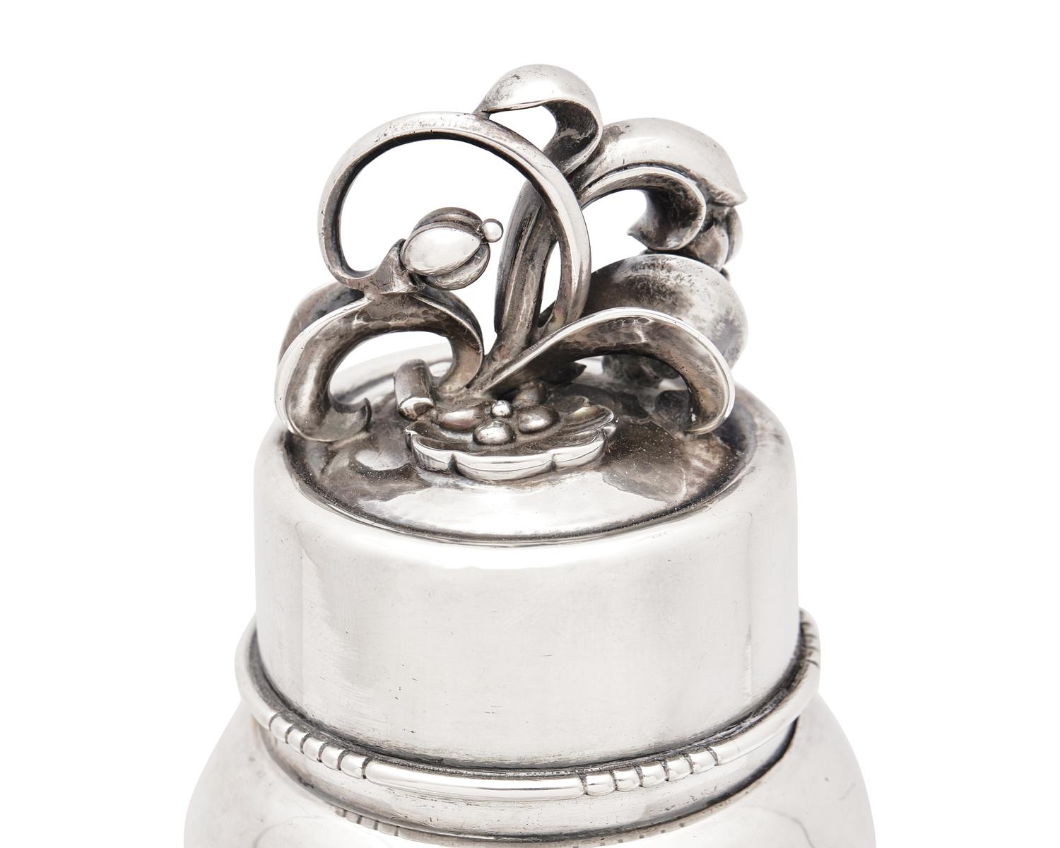 A Large Harald Nielsen Designed Georg Jensen Cocktail Shaker