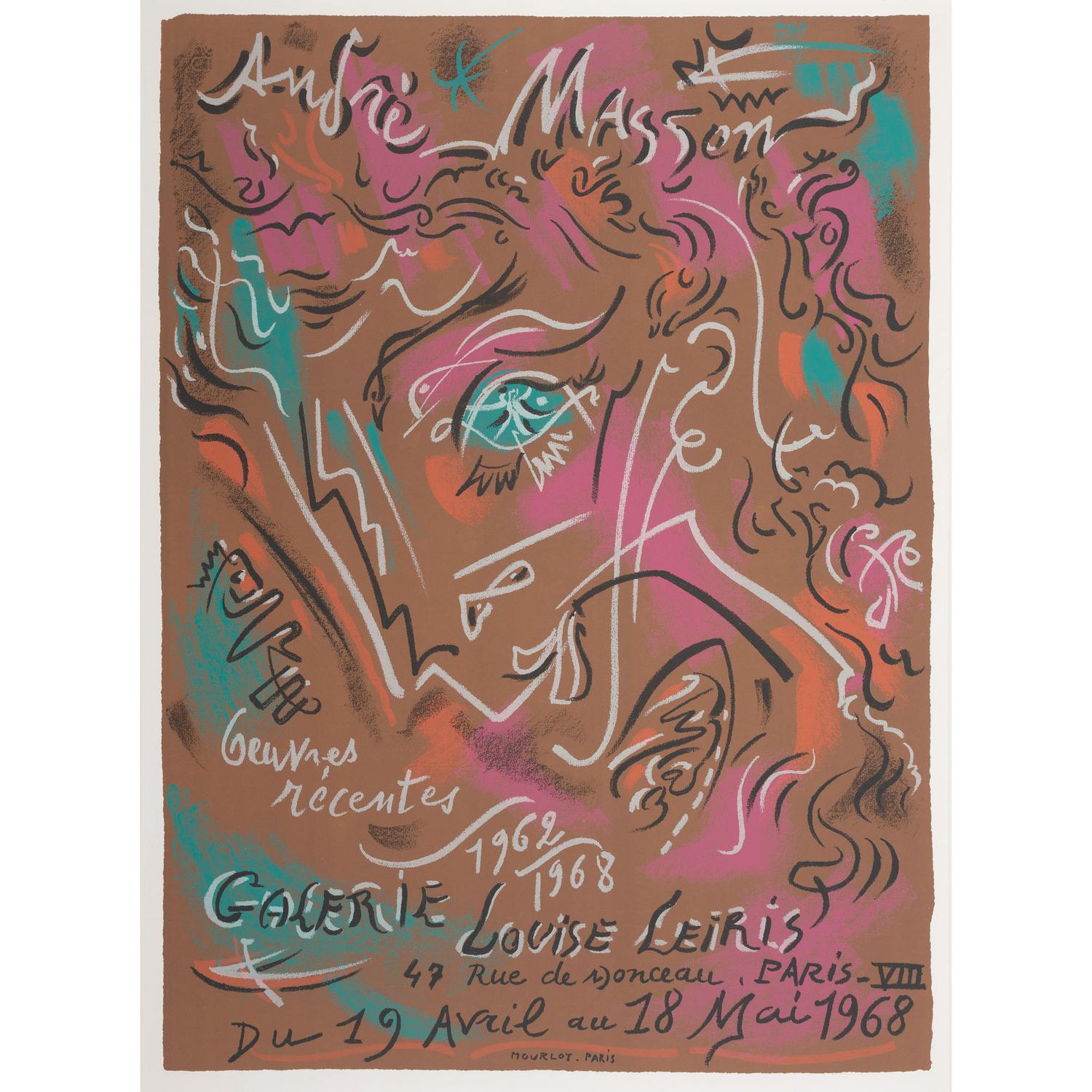 An André Masson (French, 1896–1987) Exhibition Poster