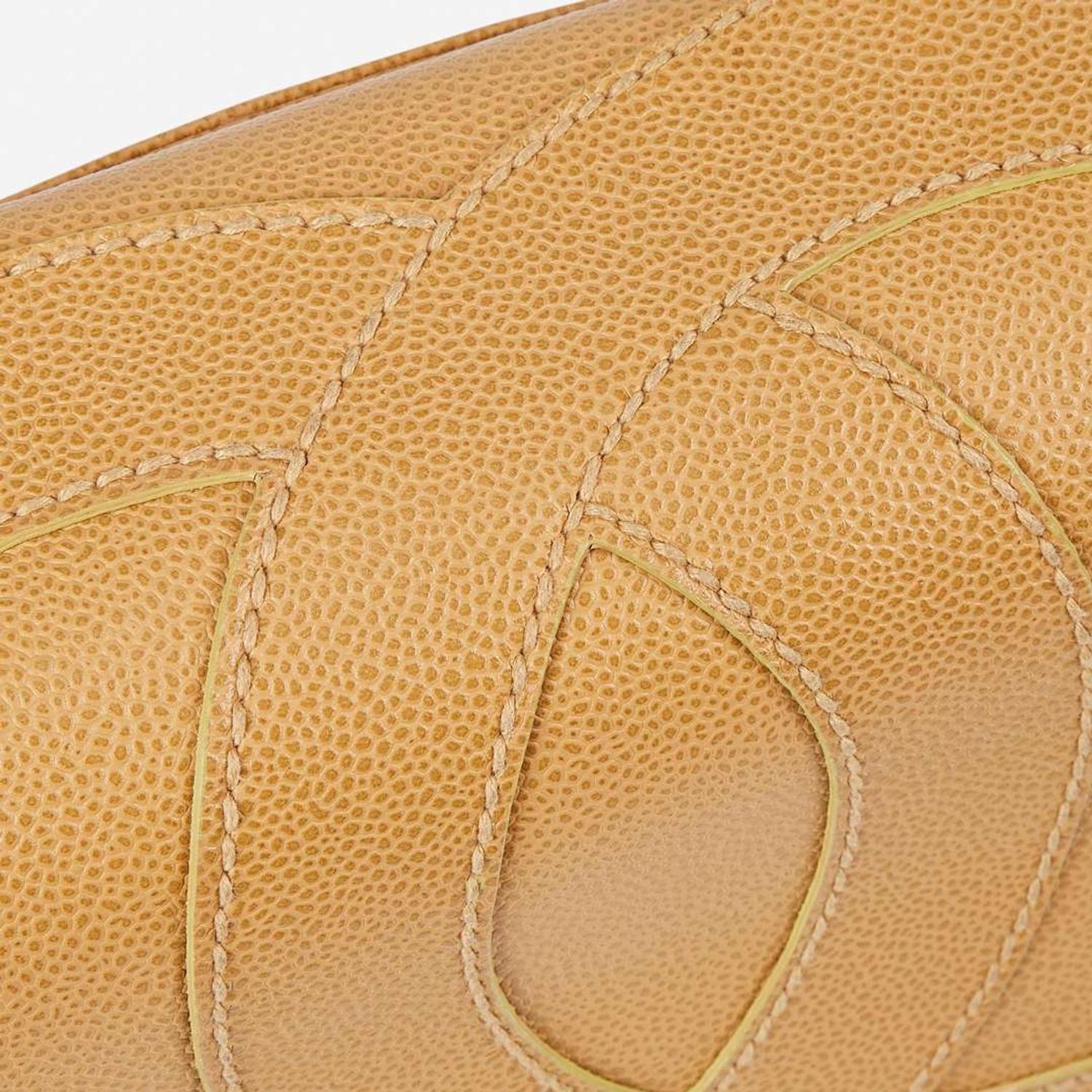 A Tan Chanel Leather Shoulder Bag Chanel
