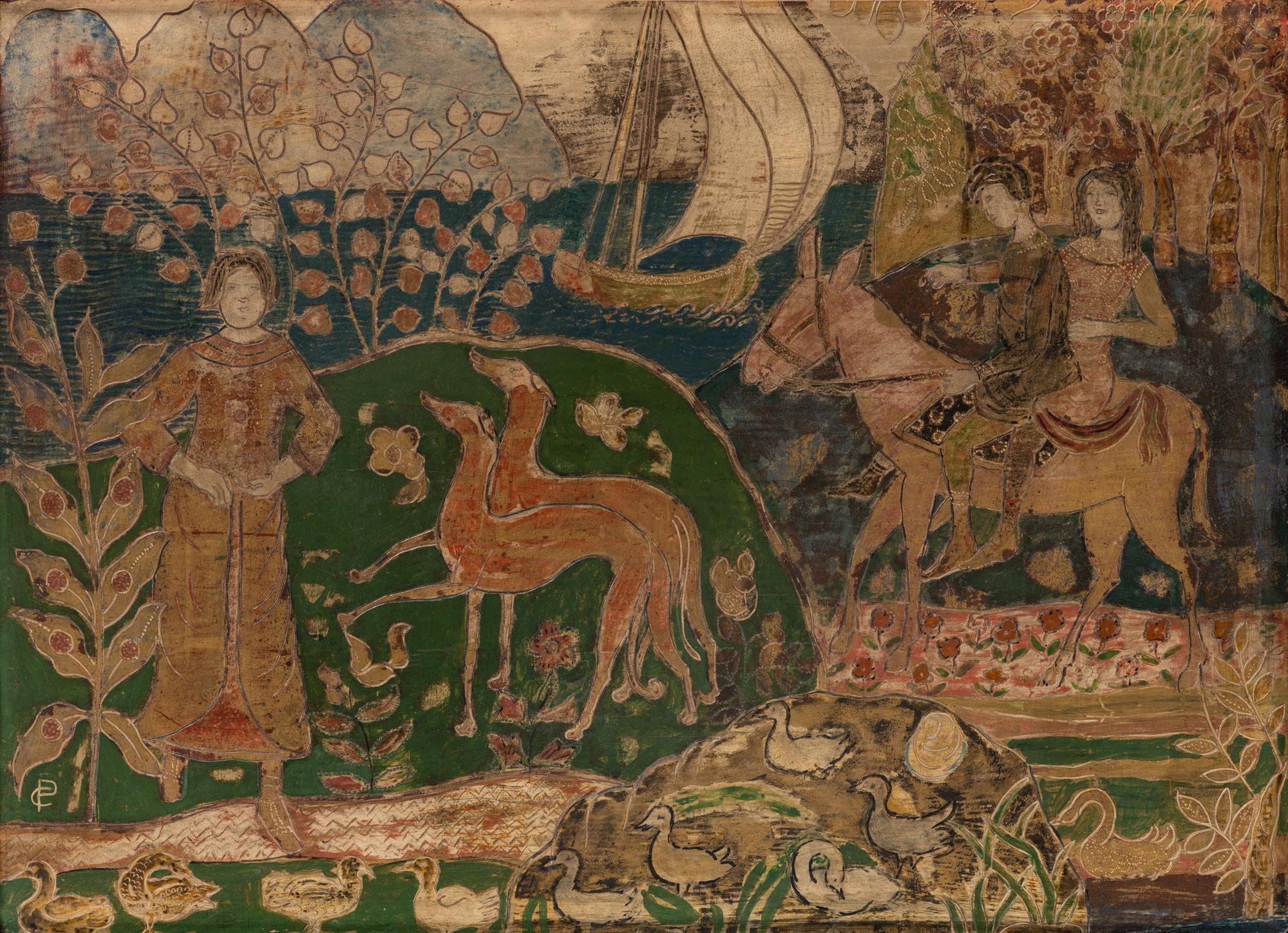 Fantasy with Three Figures (Allegory) , 1921