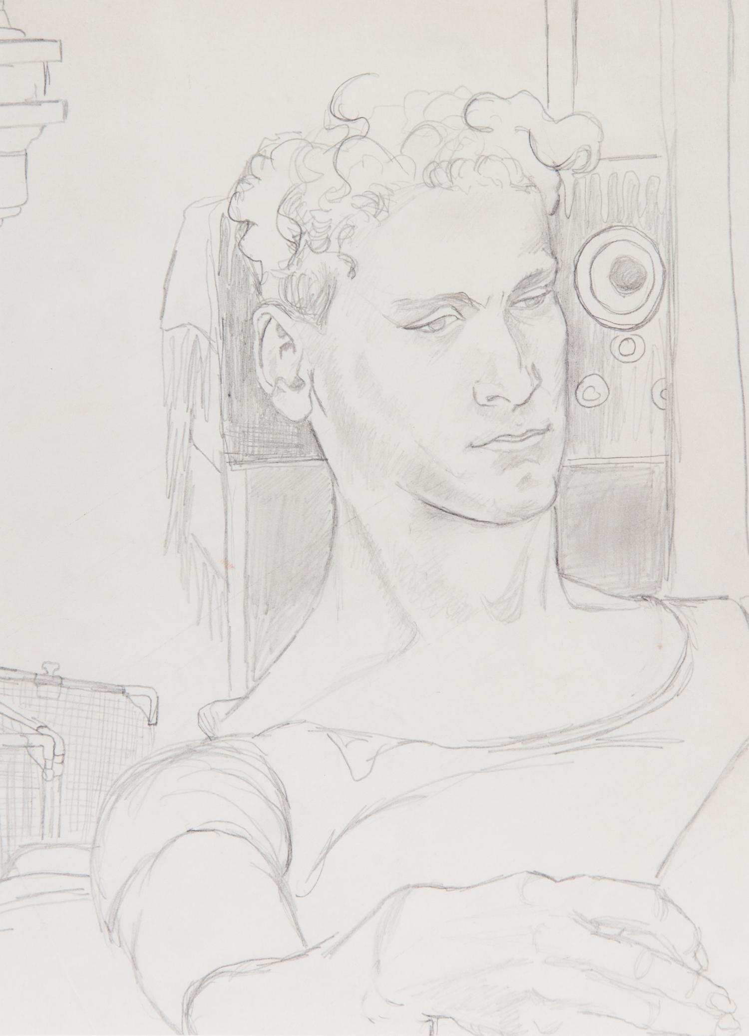 Elaine de Kooning, (American, 1918-1989), Portrait of Bill, c. 1939-40