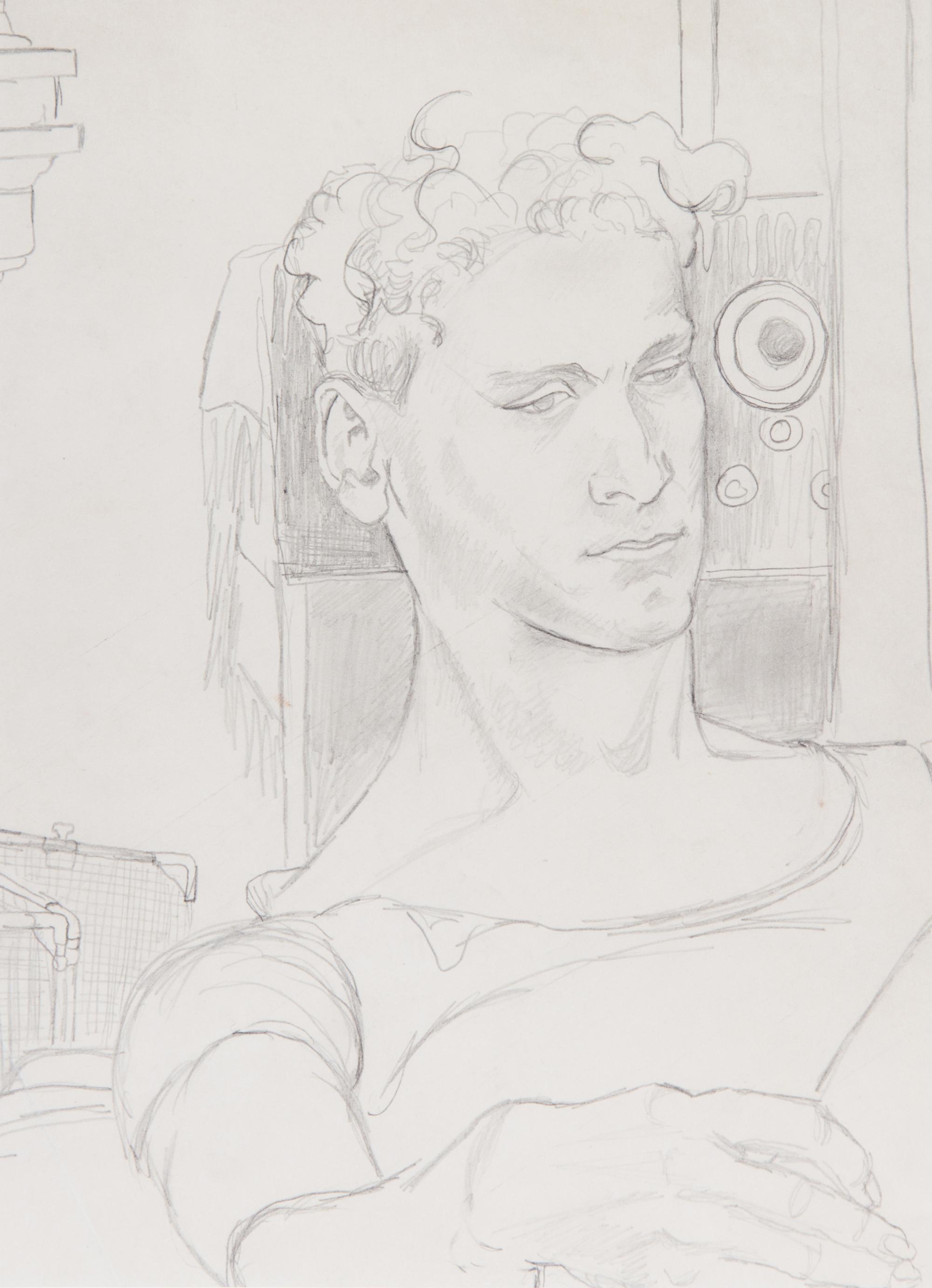 Elaine de Kooning, (American, 1918-1989), Portrait of Bill, c. 1939-40