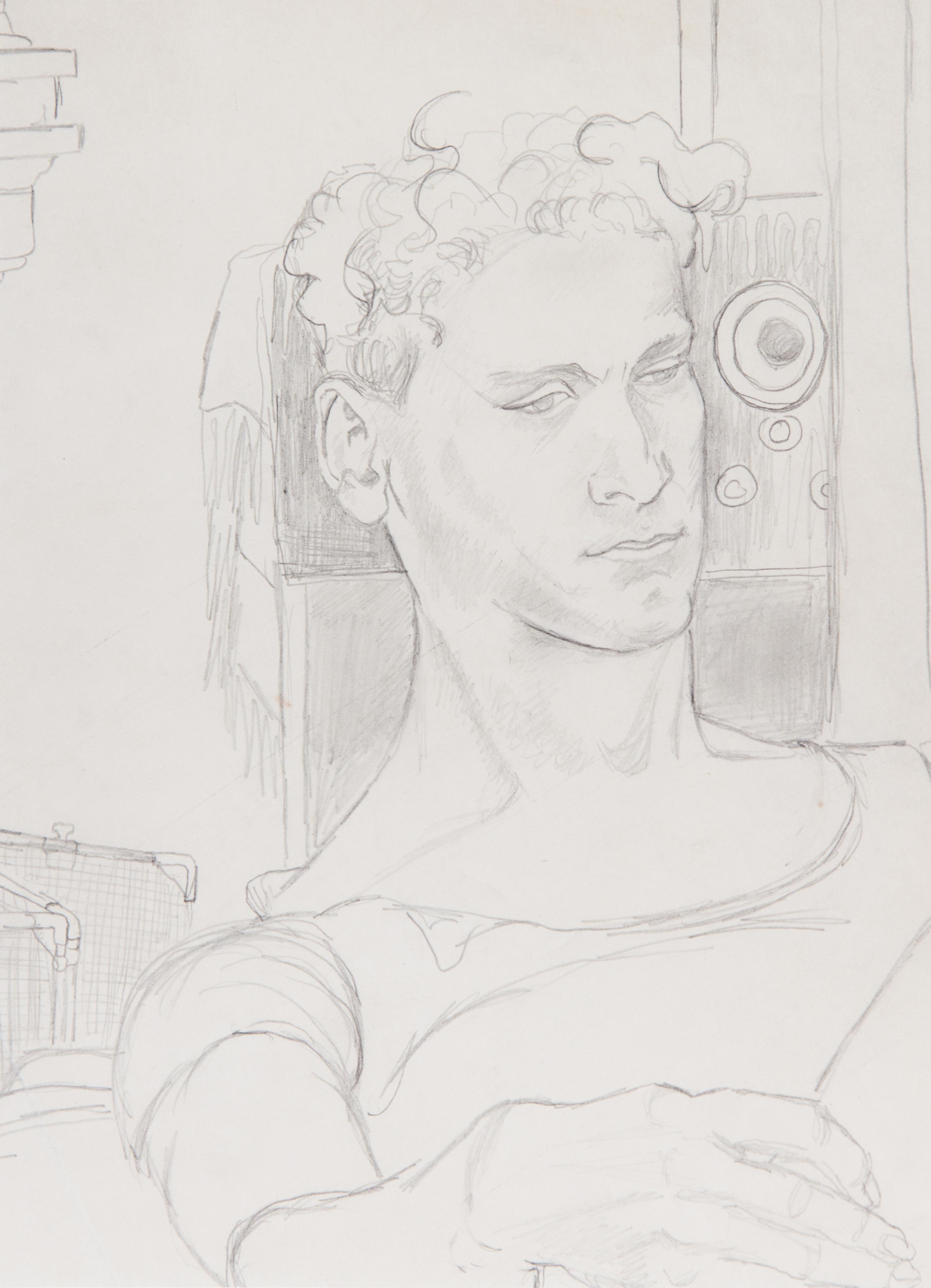 Elaine de Kooning, (American, 1918-1989), Portrait of Bill, c. 1939-40