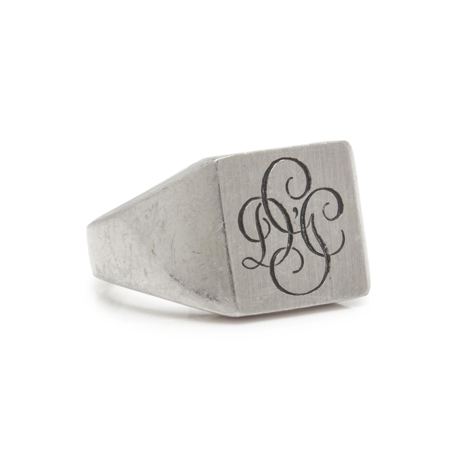 PLATINUM SIGNET RING